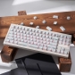 Canyon / Contour  Black / White 104+26/27 PBT Dye-subbed Doubleshot Backlit Keycaps Set for Mechanical Gaming Keyboard